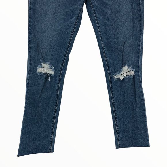 Black Label c’est toi Mid Rise Ankle Skinny Distressed Jeans size 15/33 NWT - Picture 3 of 12